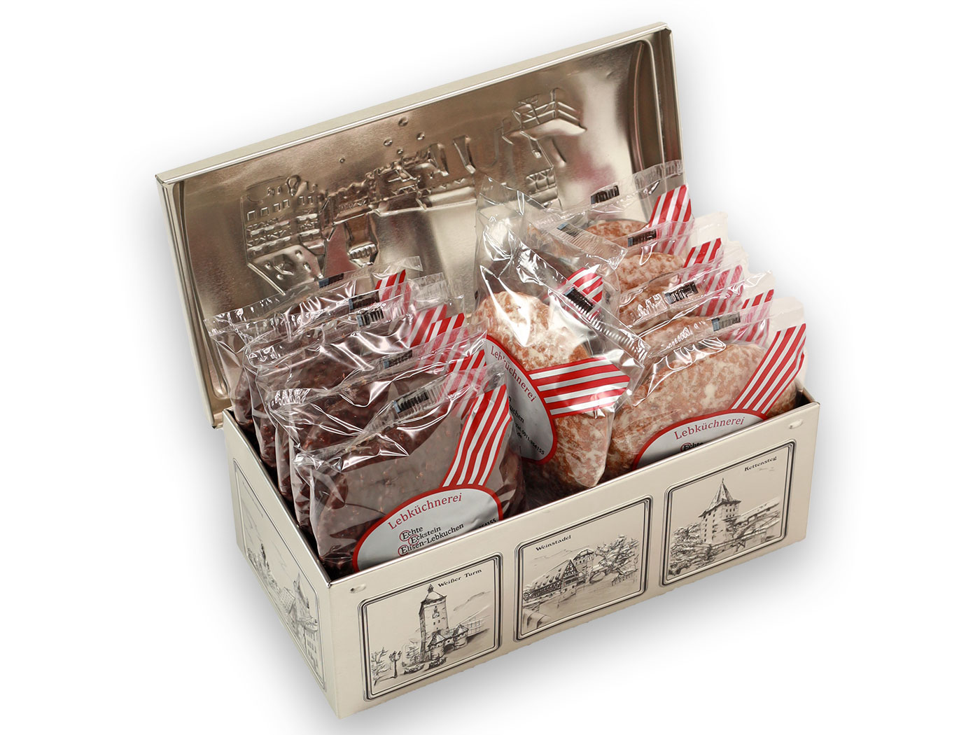 Spezialitätentruhe – 12 Stück Echte Eckstein Elisen-Lebkuchen gemischt
