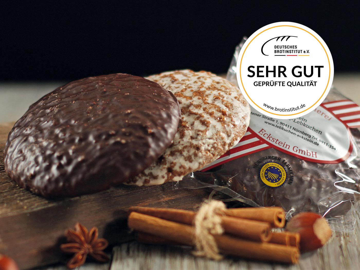 Echte Eckstein Elisenlebkuchen glasiert g.g.A. Nivona Echte Eckstein Elisenlebkuchen glasiert g.g.A. Nivona