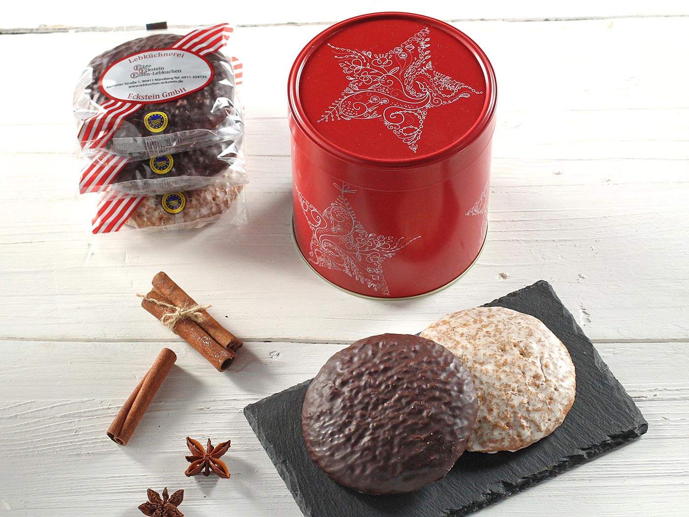Lebkuchendose Silberstern Lebkuchendose Silberstern